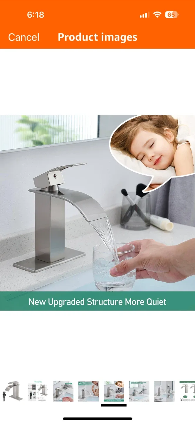 Voton Waterfall Bathroom Faucet - New image indicator(5)