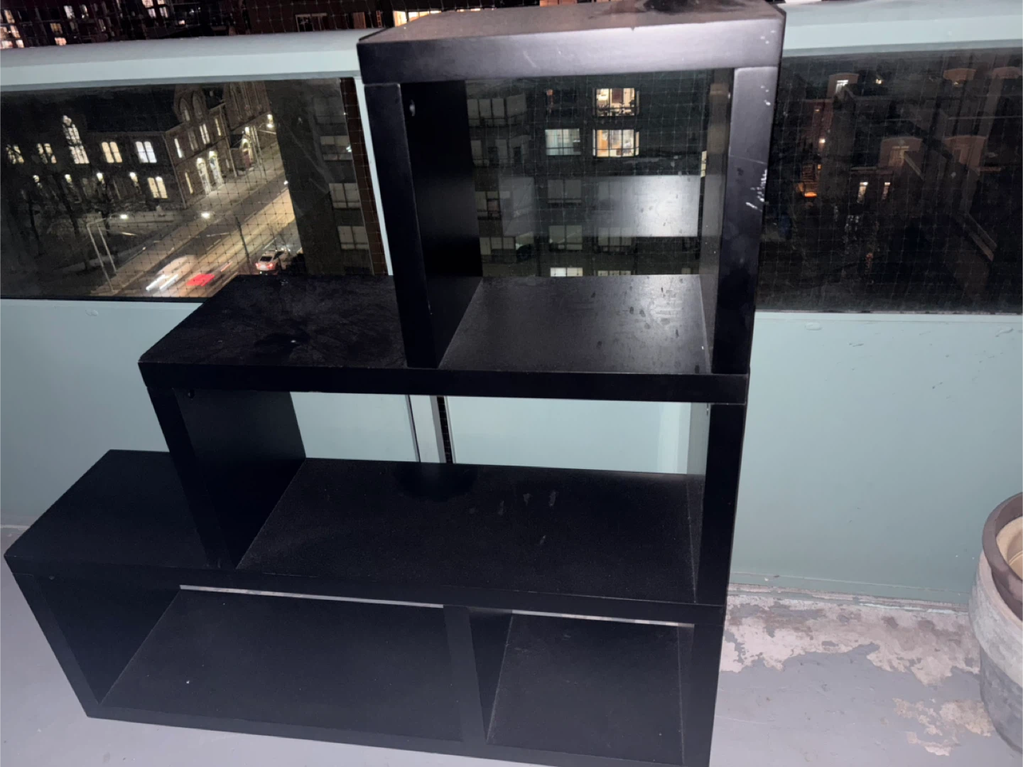 Black Step Bookshelf