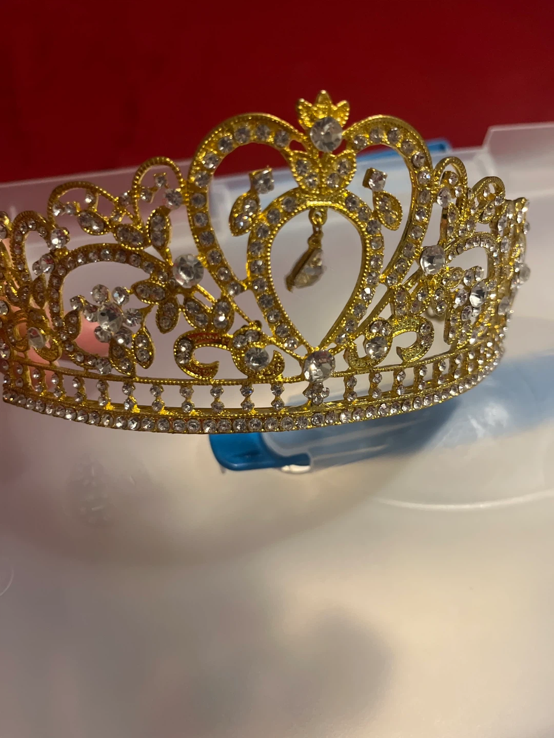 Gold Rhinestone Tiara