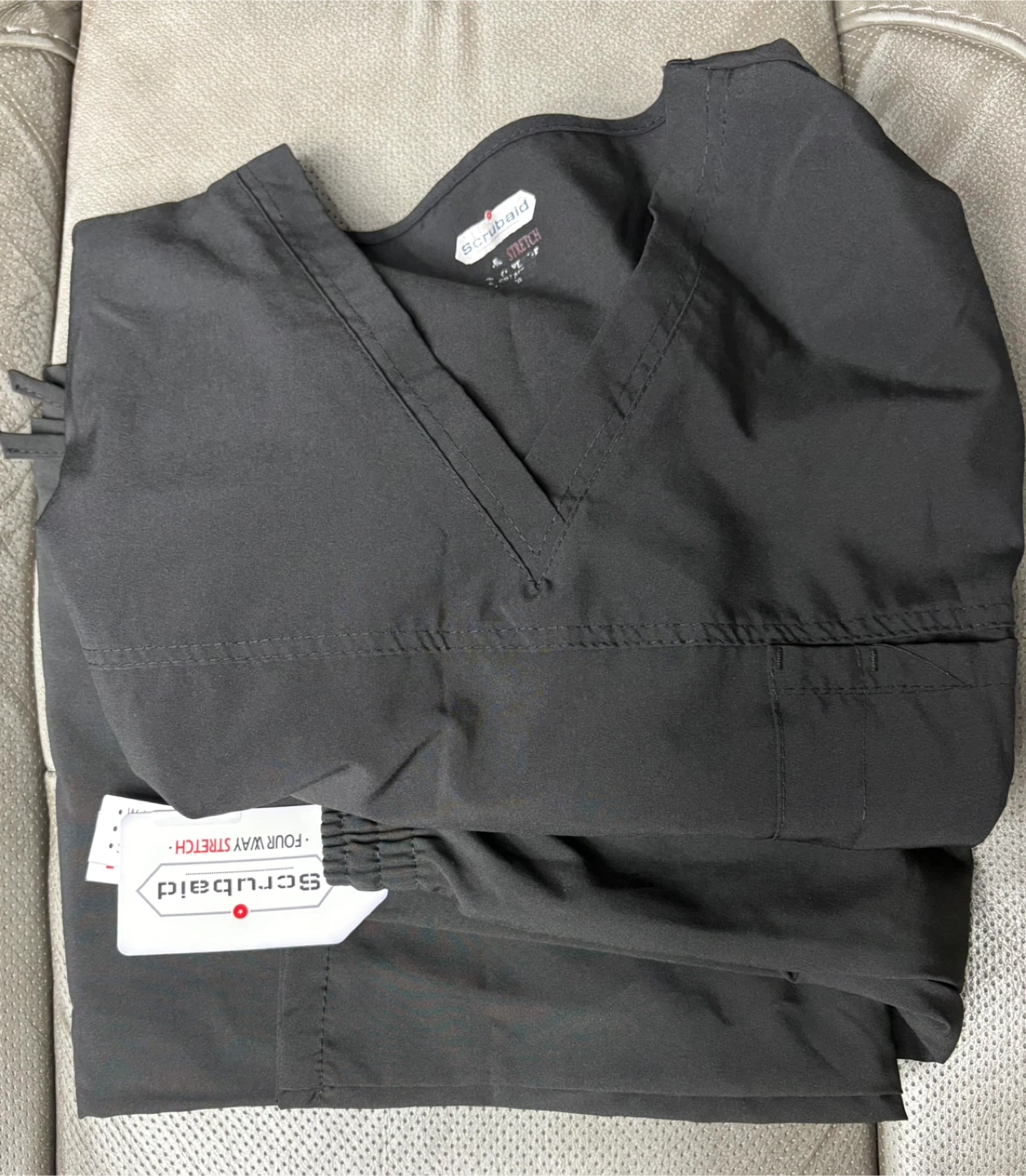 #Cleanout New Scrubaid UNISEX Solid Black and Gray Scrub Sets