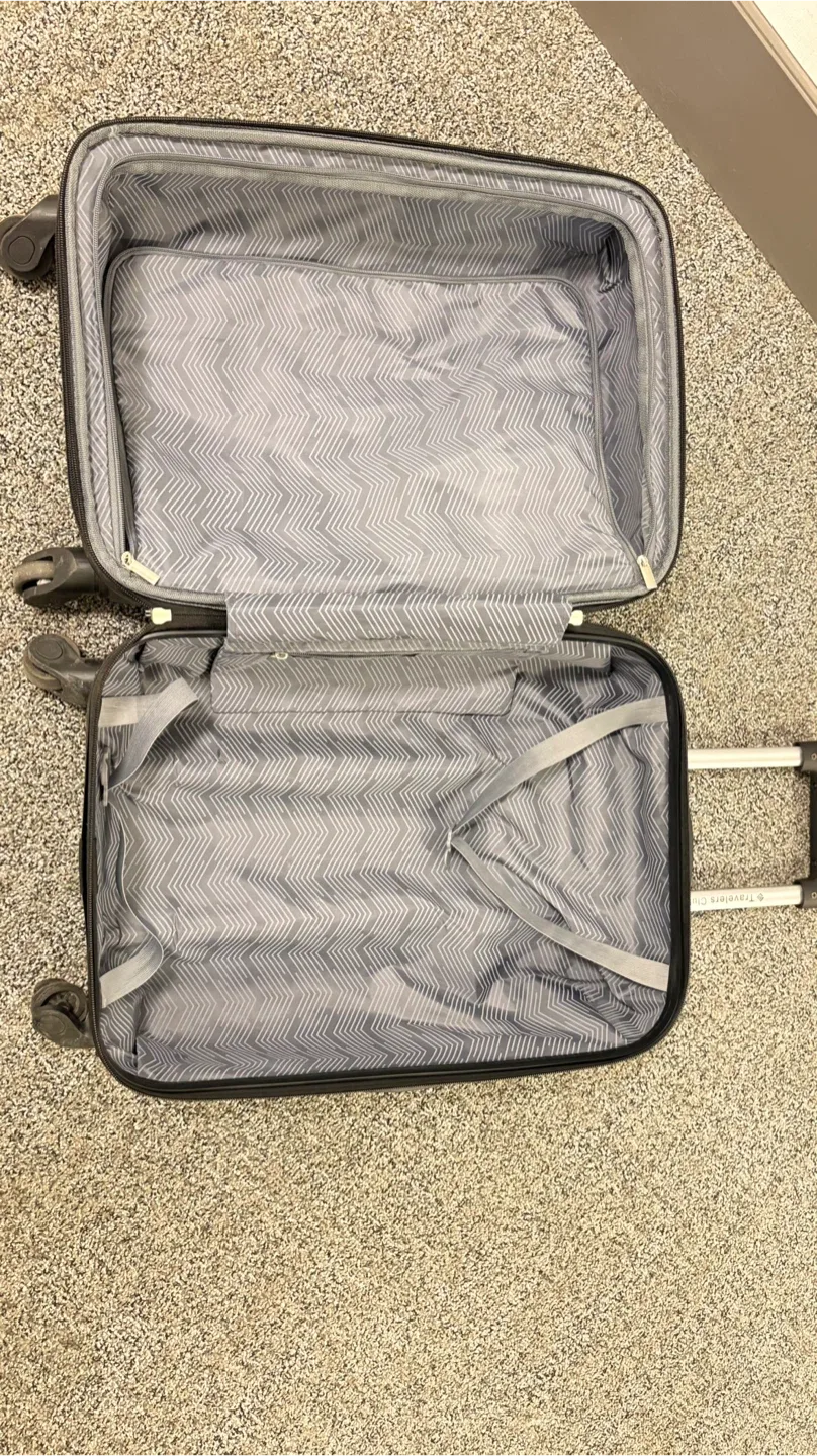 Travelers Club Teal Carry-On Suitcase image indicator(6)