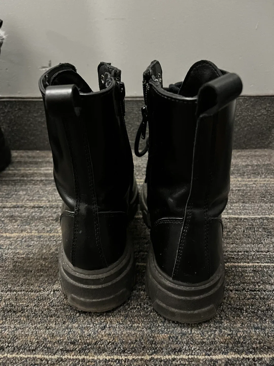 Aldo Black Combat Boots (size 8) image indicator(4)