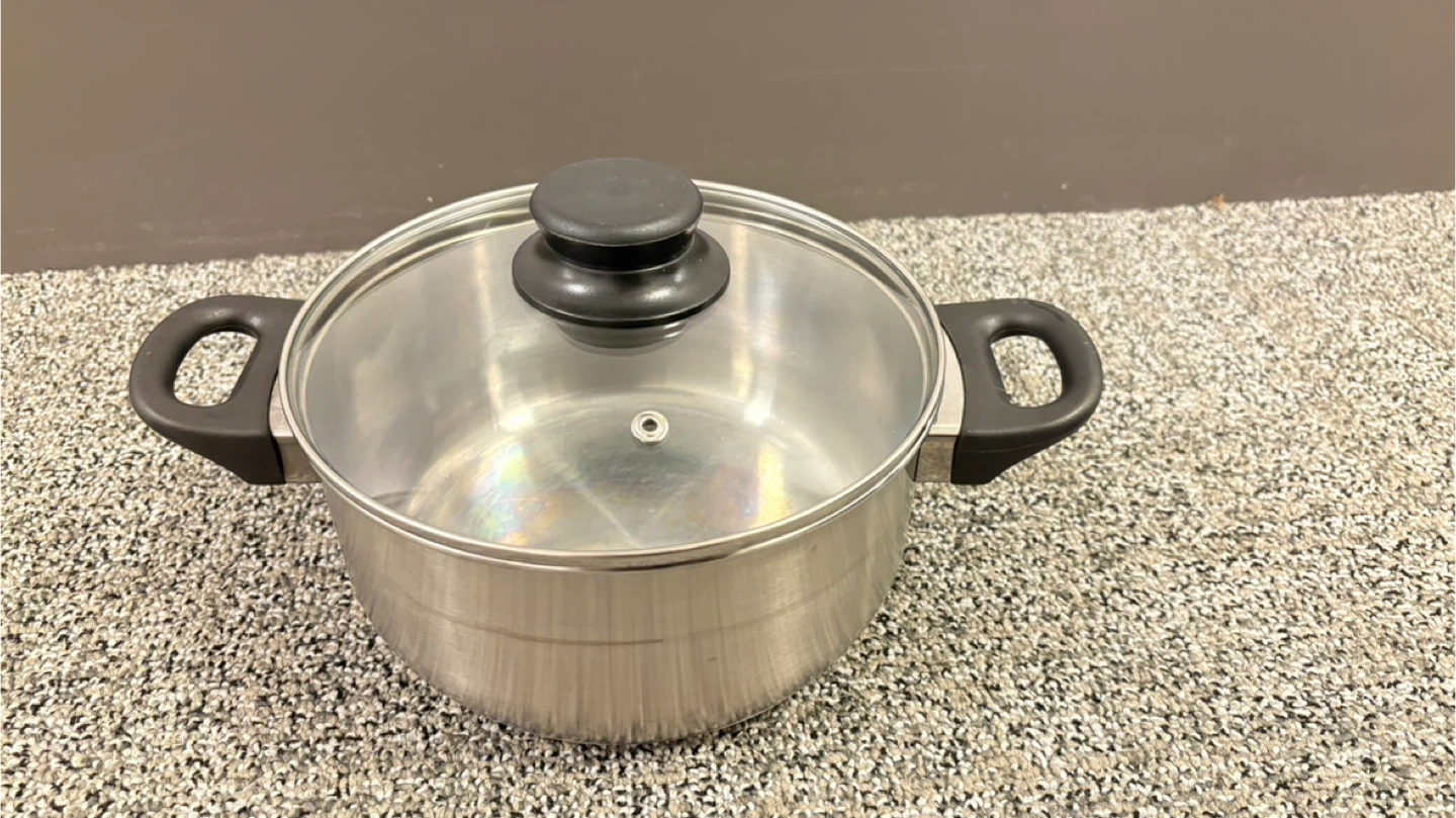 Stainless Steel Pot with Lid - photo 3