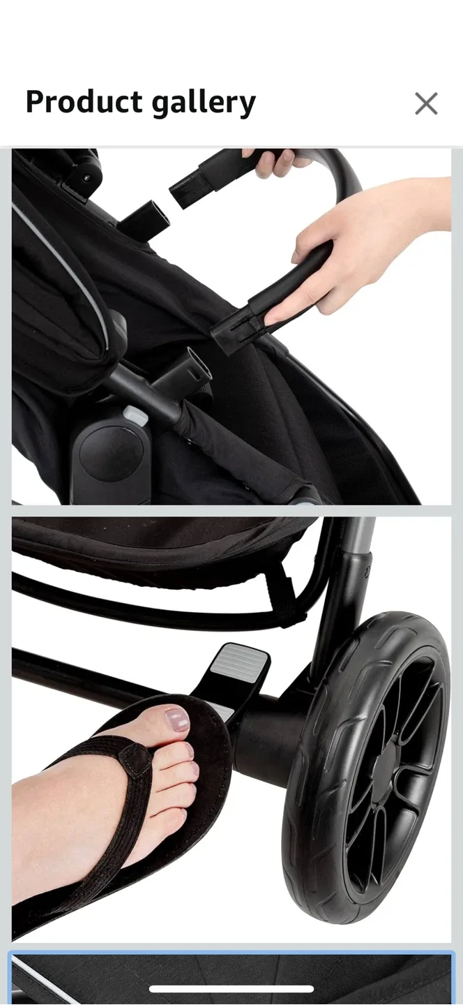 Evenflo Pivot Xpand Stroller - Ayrshire Black image indicator(4)