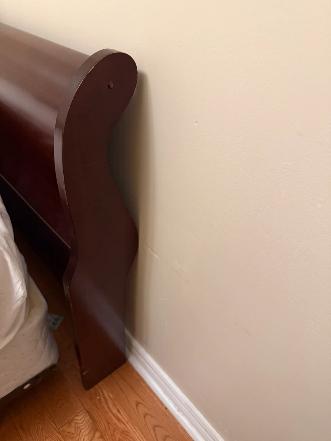 Mohagny, solid wood, king Bed Headboard - Dark Brown - photo 2