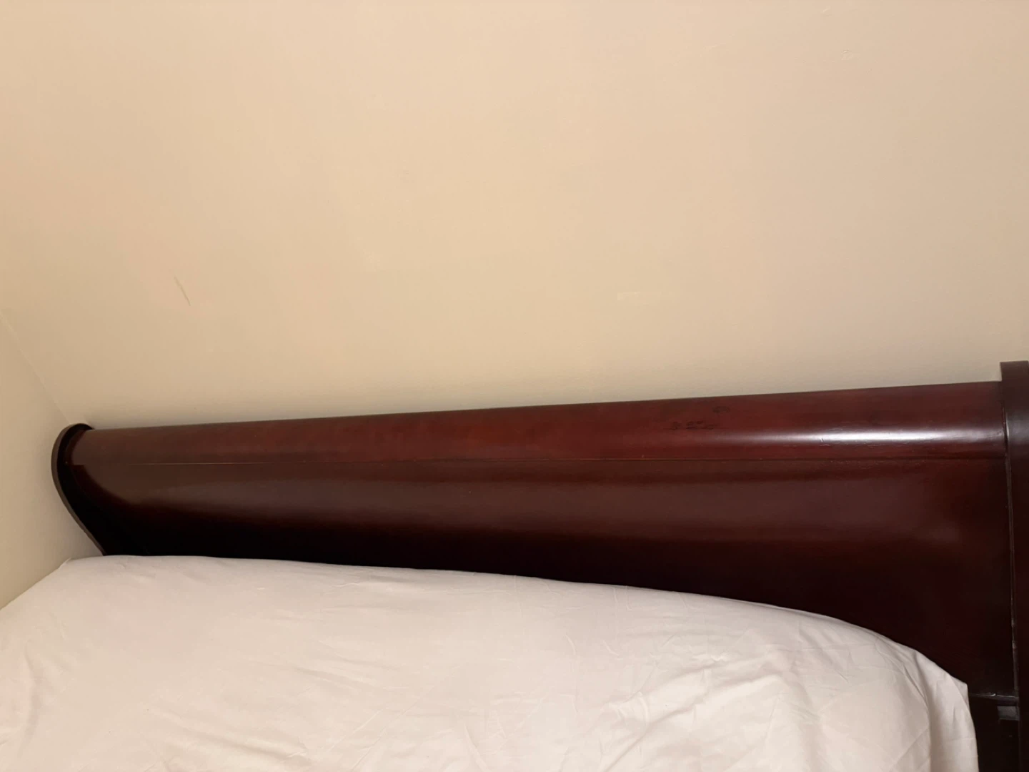 Mohagny, solid wood, king Bed Headboard - Dark Brown - photo 3