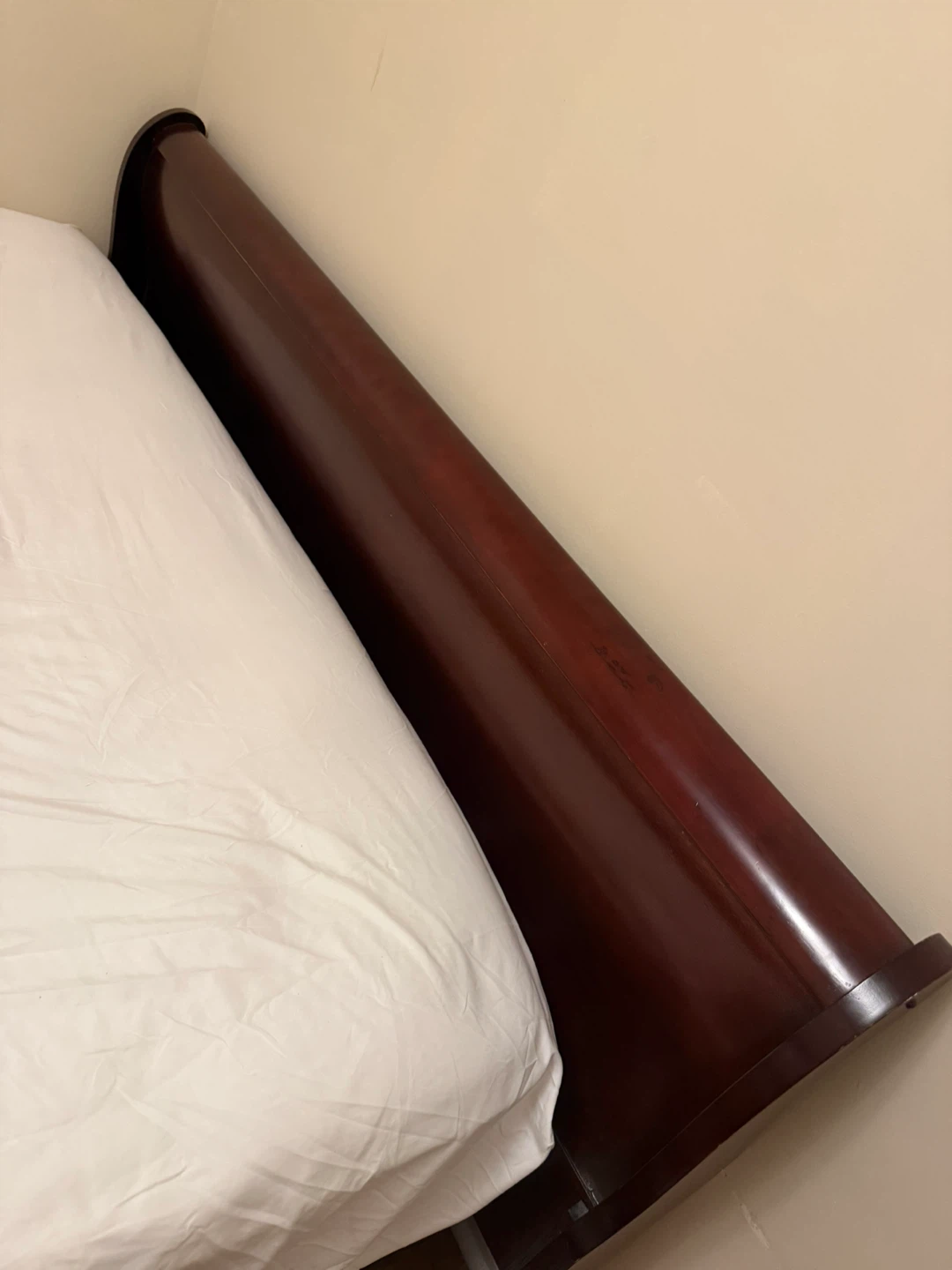 Mohagny, solid wood, king Bed Headboard - Dark Brown - photo 5