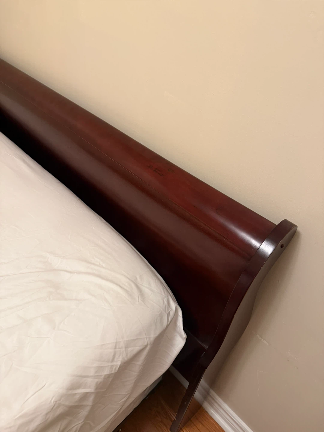 Mohagny, solid wood, king Bed Headboard - Dark Brown - photo 4