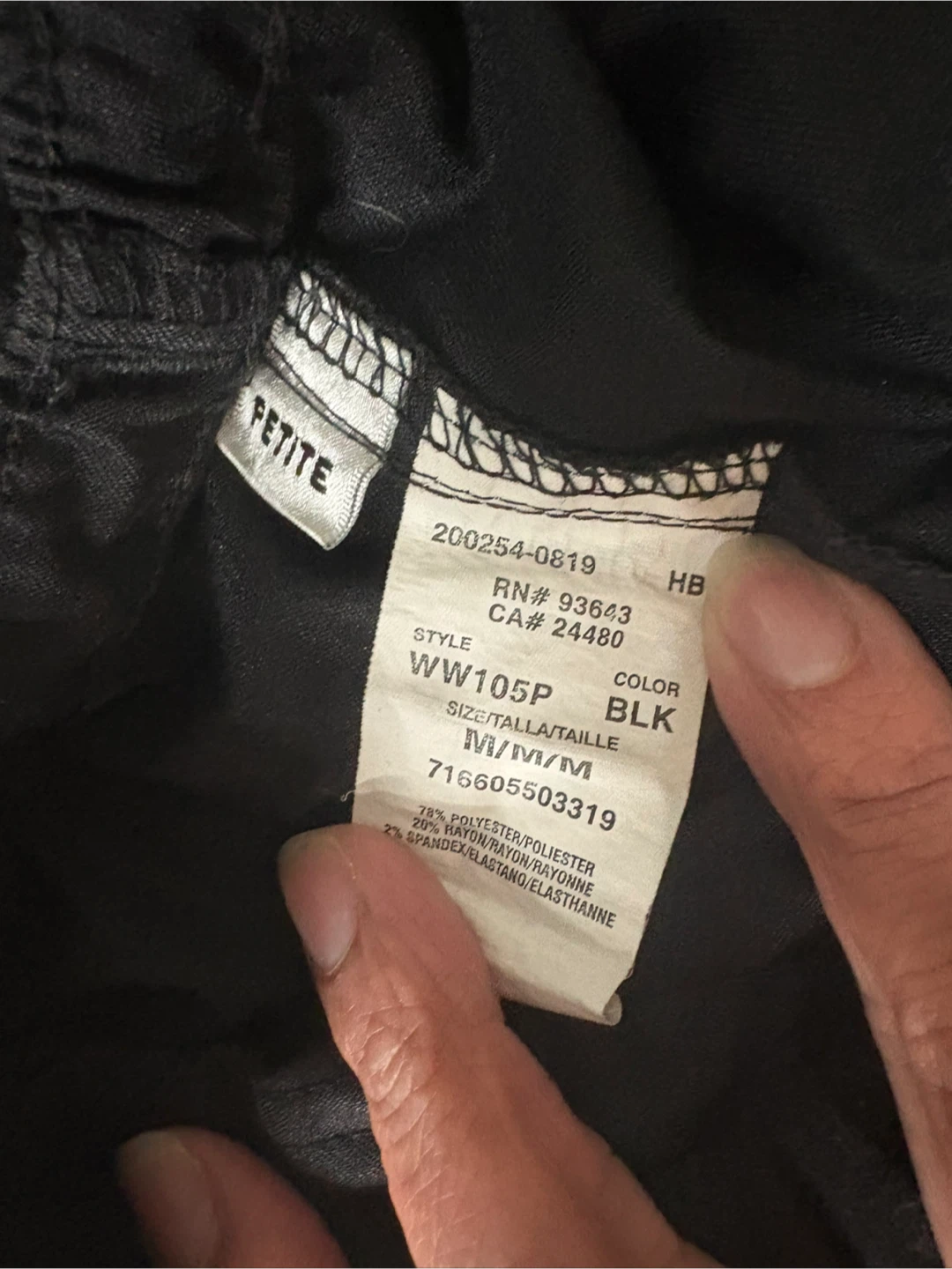 Cherokee Workwear Petite Black Scrub Pants - M - photo 2