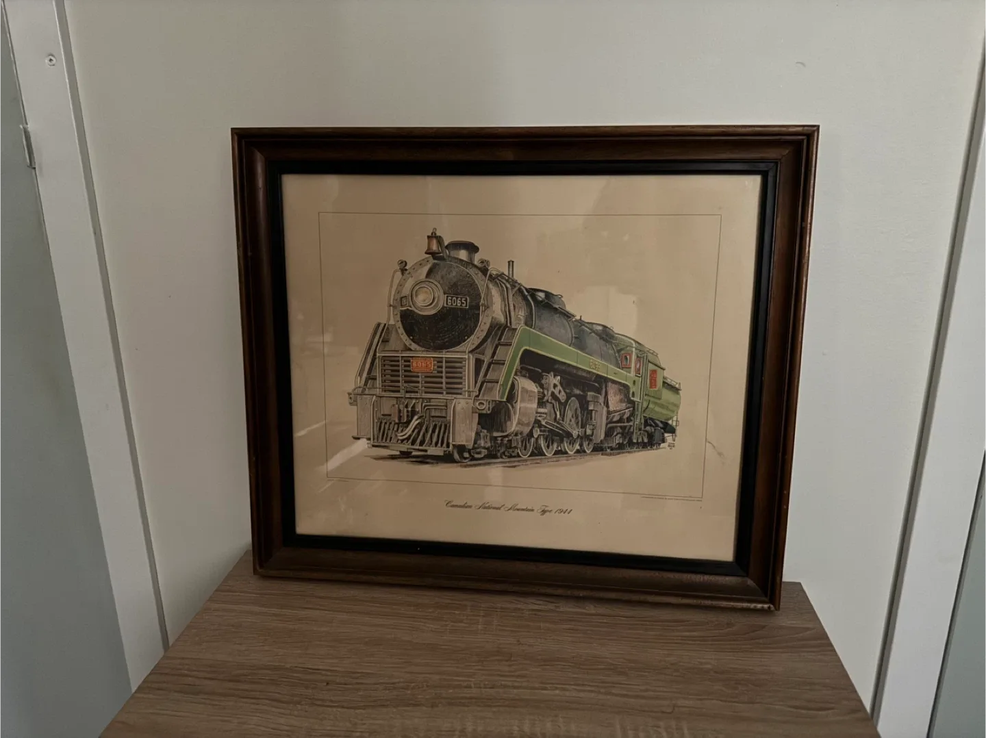 Framed Canadian National Mountain Type 1944 Print image indicator(3)