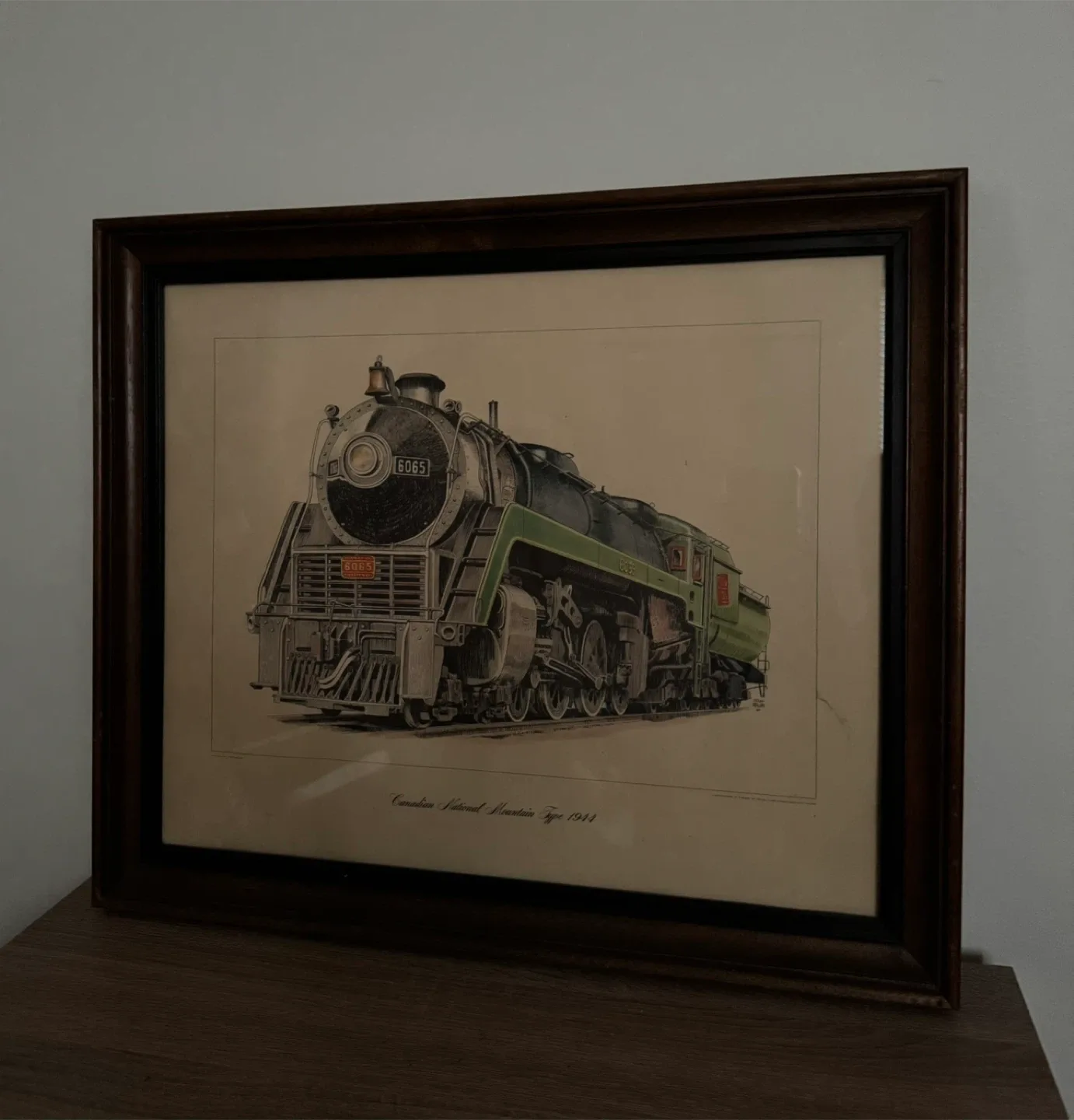 Framed Canadian National Mountain Type 1944 Print image indicator(5)