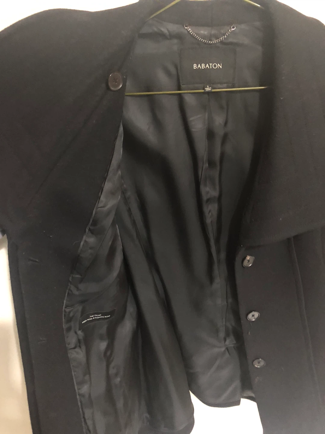 Aritzia Babaton Black wool Coat - Size S - photo 4