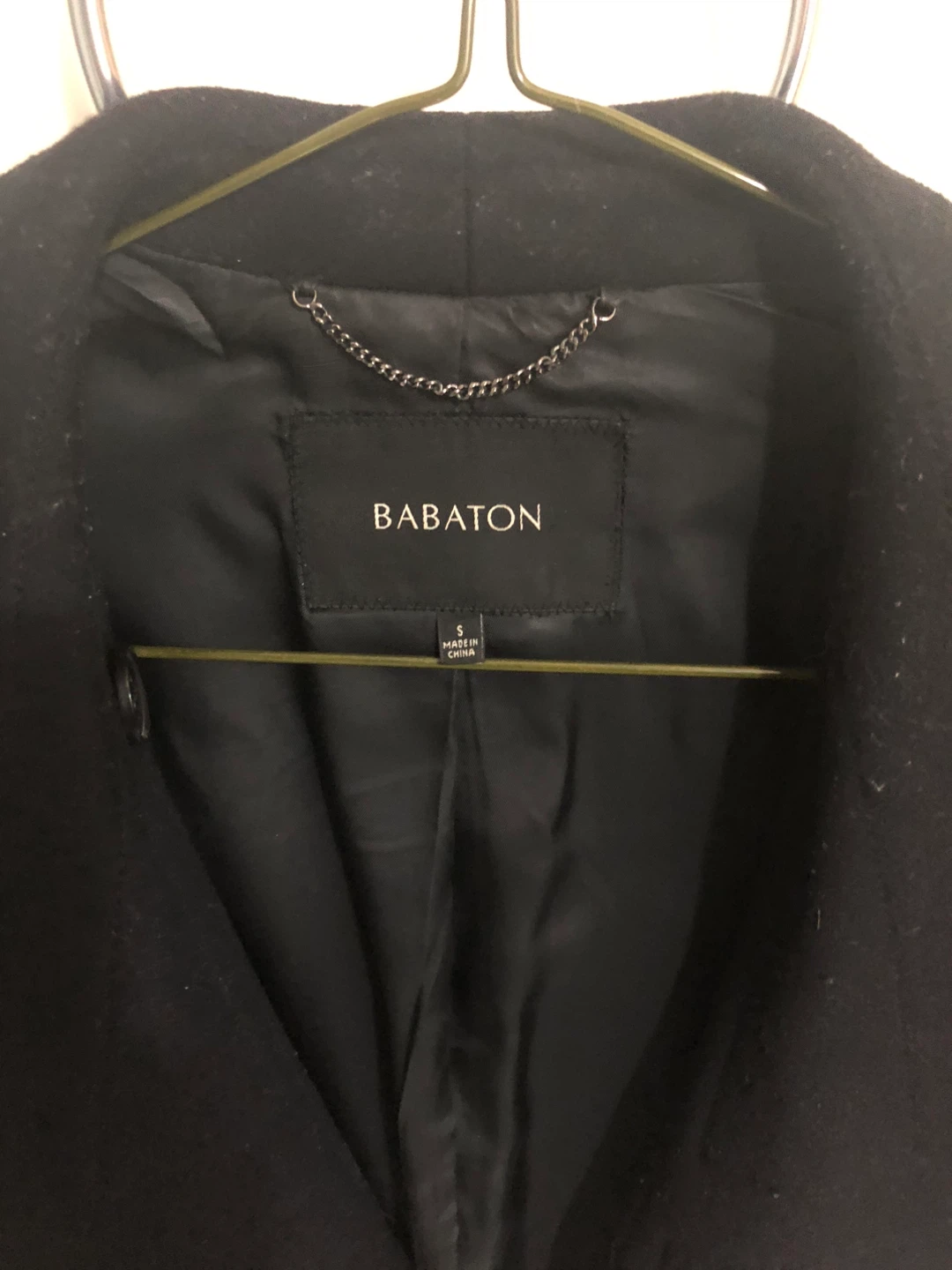 Aritzia Babaton Black wool Coat - Size S - photo 2