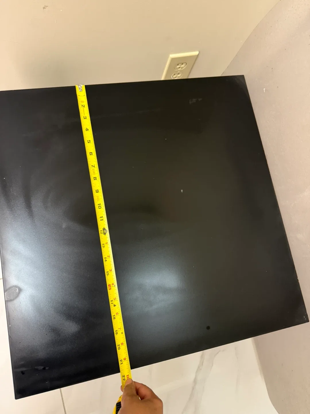 Black Side Table - 22x22 inches