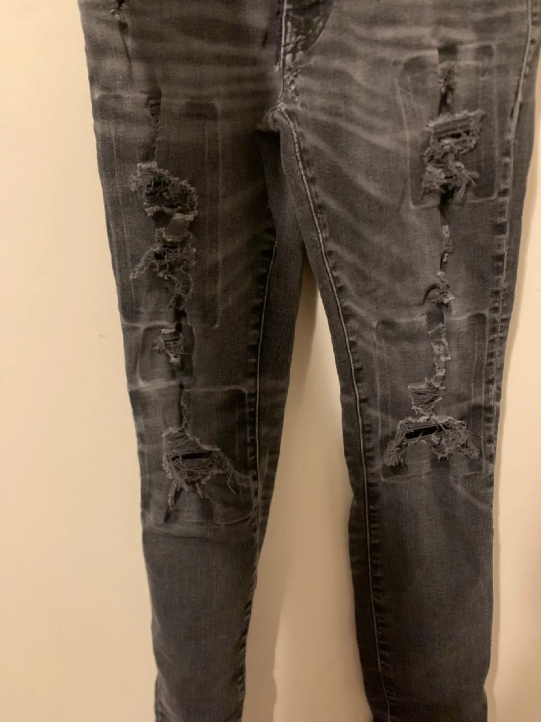 American Eagle Distressed Black Jeans