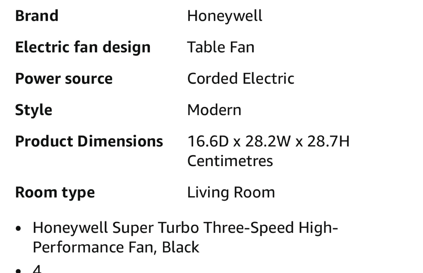 Honeywell Super Turbo Three-Speed Fan image indicator(3)