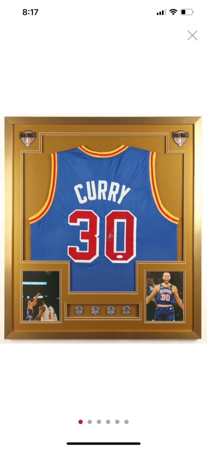 Stephen Curry Framed Jersey