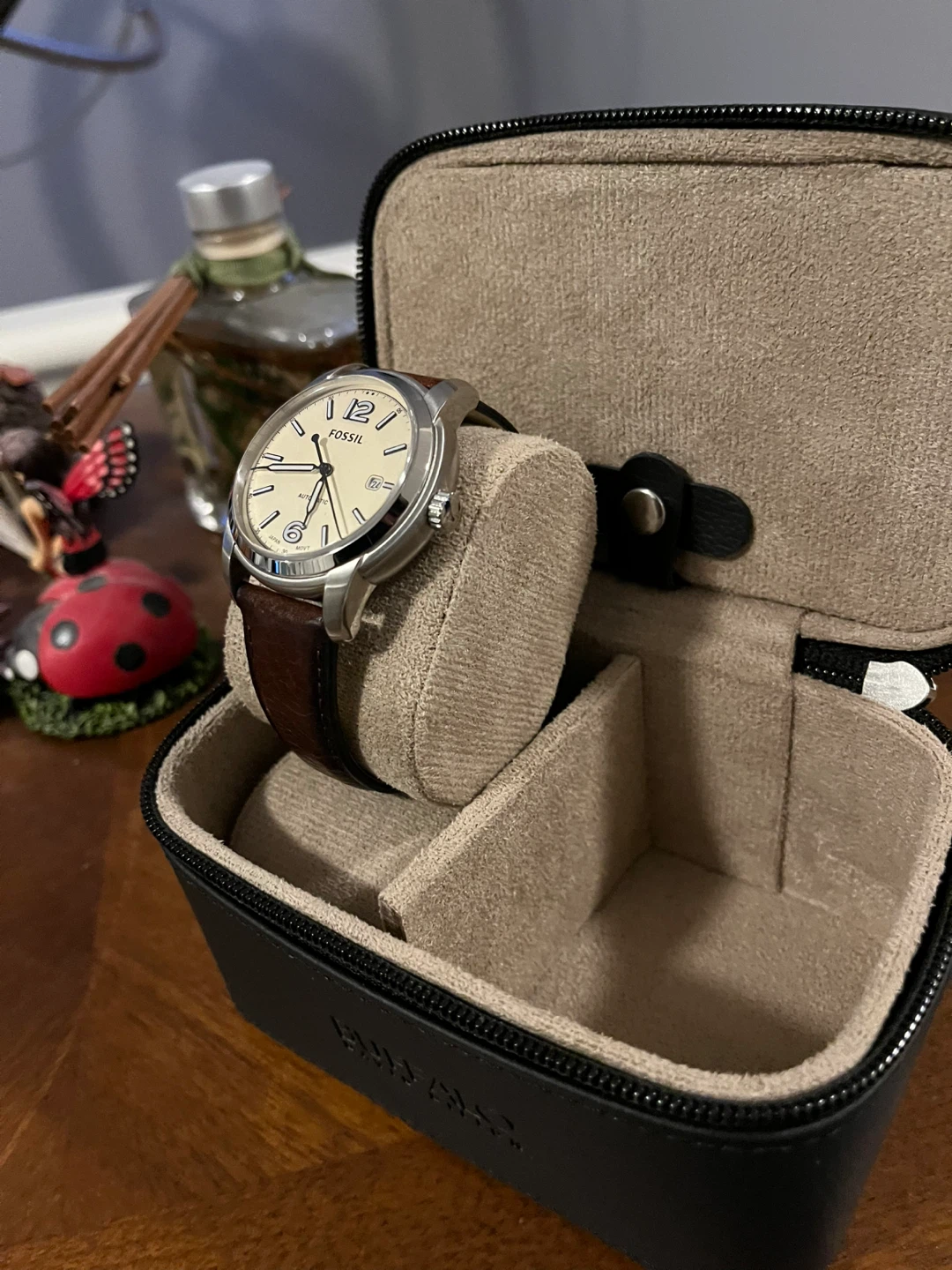 Fossil Heritage Automatic Watch with Brown Leather Strap - photo 2
