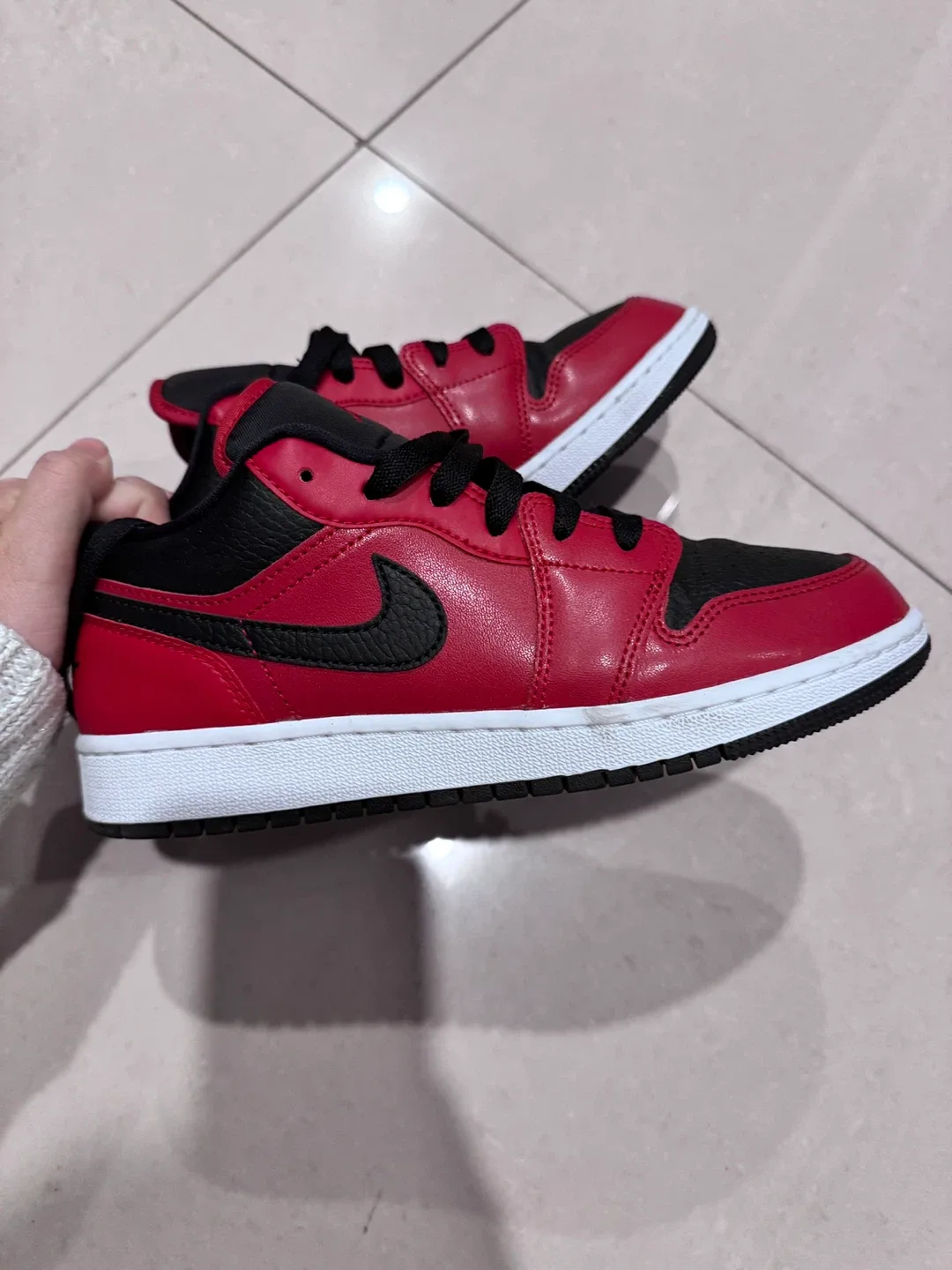 Nike Air Jordan 1 Low Red/Black Youth Size 6Y