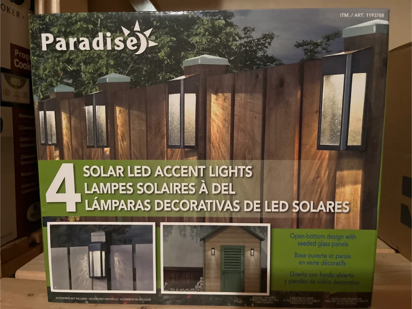 Paradise 4 Solar LED Accent Lights - New in Box!