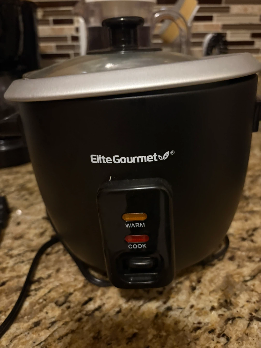 Elite Gourmet Black Rice Cooker