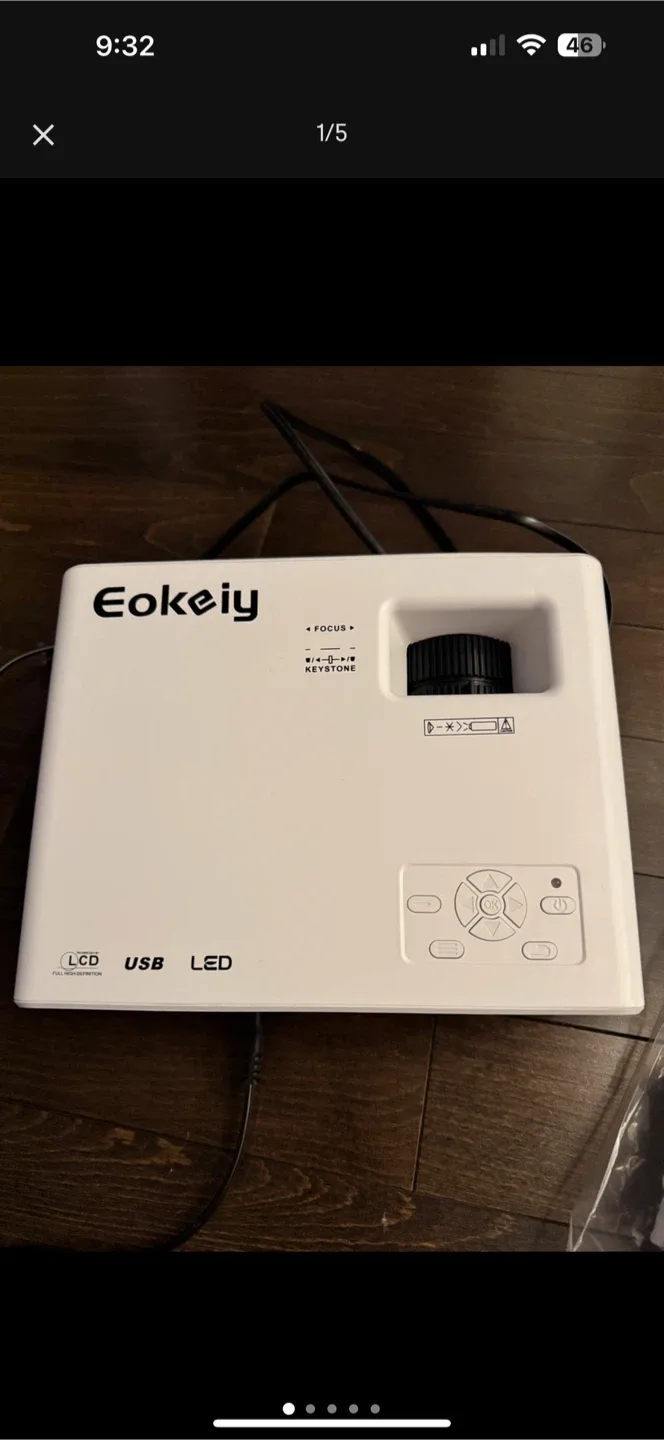 Eokeiy Projector & 100 inch Screen