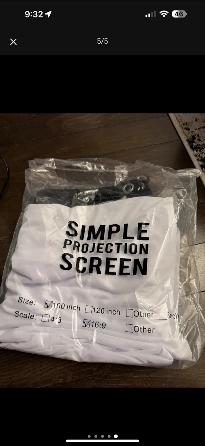 Eokeiy Projector & 100 inch Screen image indicator(2)