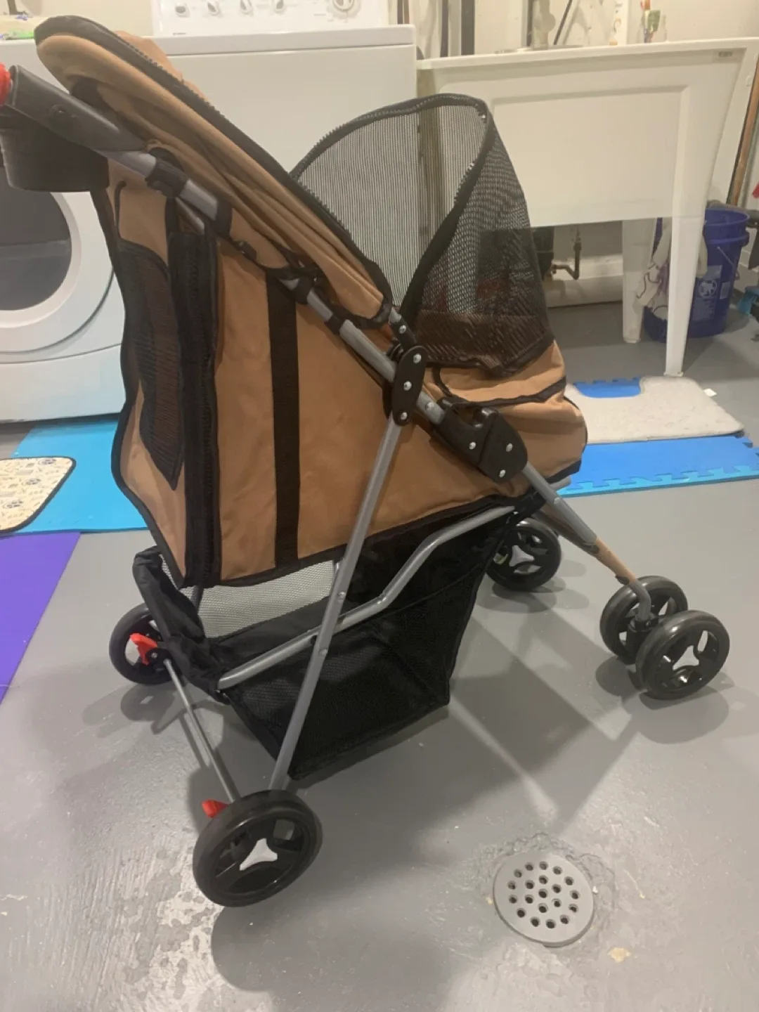 Pawhut Pet Stroller - Tan image indicator(3)
