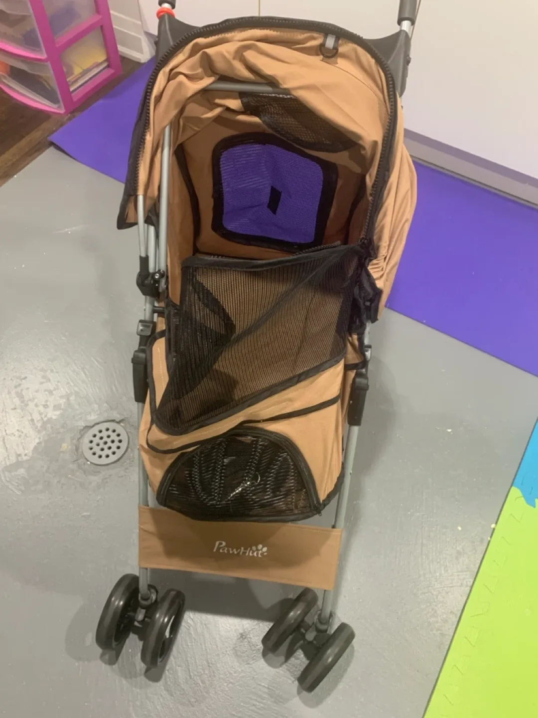 Pawhut Pet Stroller - Tan