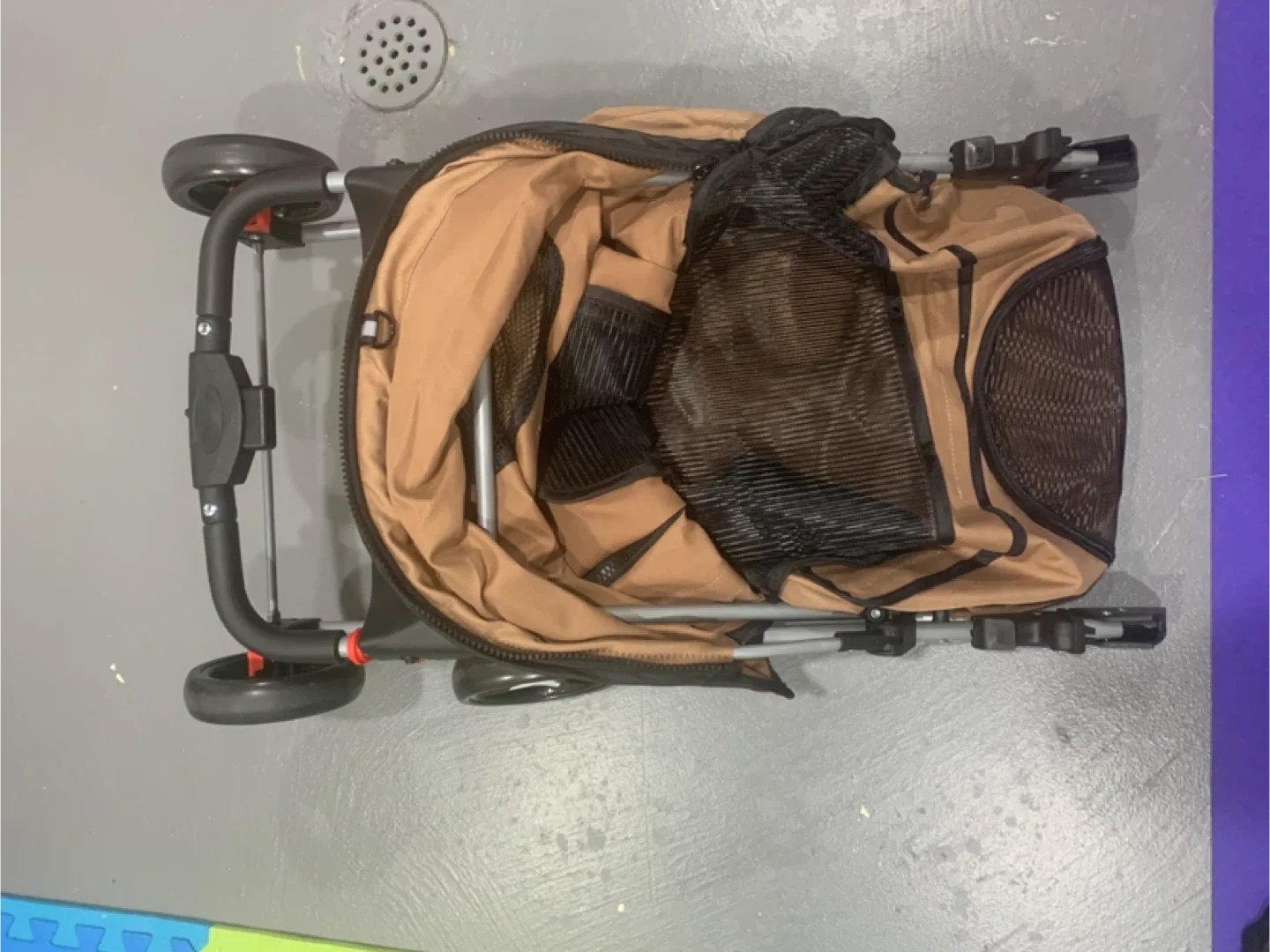 Pawhut Pet Stroller - Tan image indicator(8)