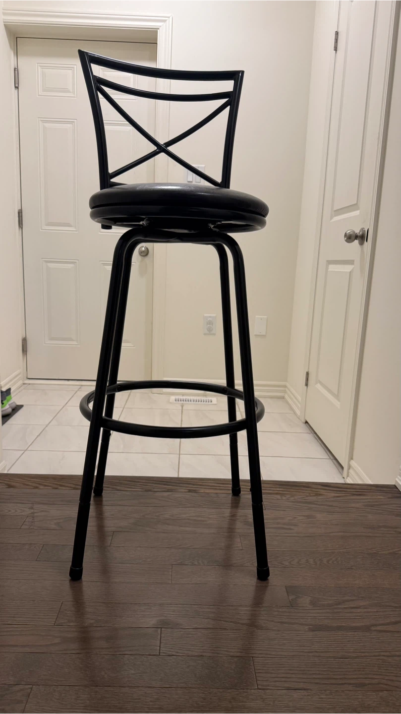 Black Swivel Bar Stool - photo 2