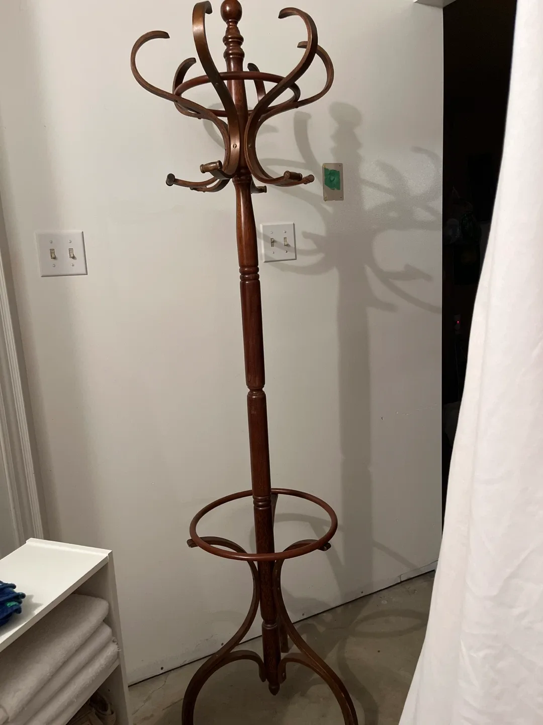 Wooden Coat Rack Stand