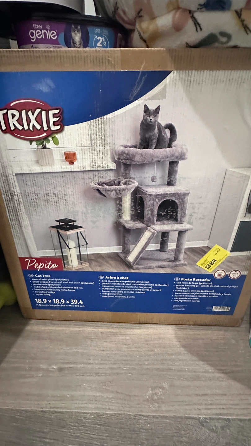 NEW Cat Tree Tidy Cats Litter Litter Genie Refills Used Cat Bed - photo 2