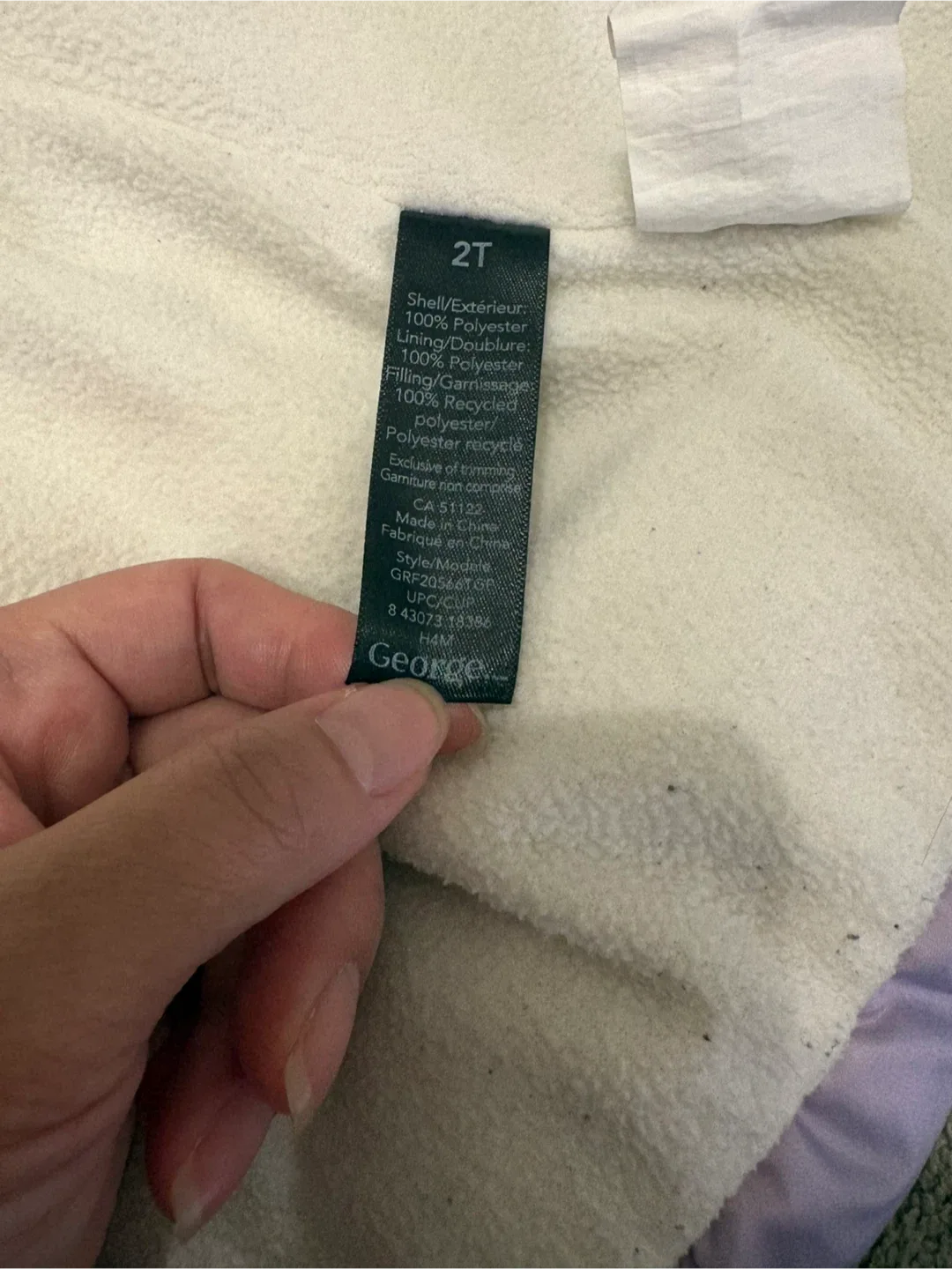 George Rainbow Puffer Jacket - Size 2T image indicator(5)