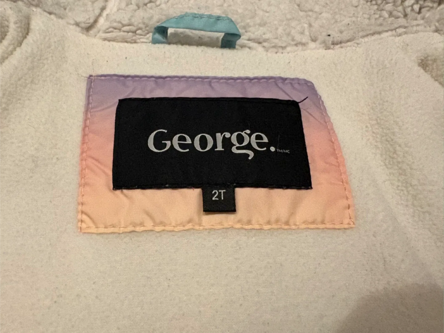 George Rainbow Puffer Jacket - Size 2T image indicator(4)