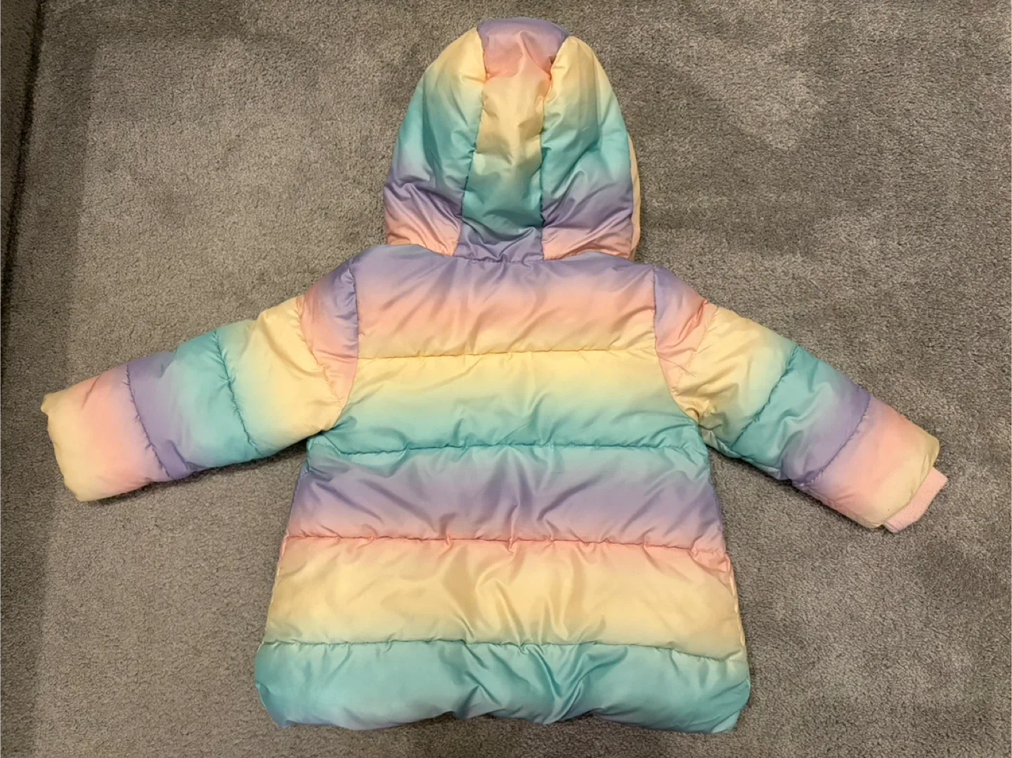 George Rainbow Puffer Jacket - Size 2T image indicator(2)