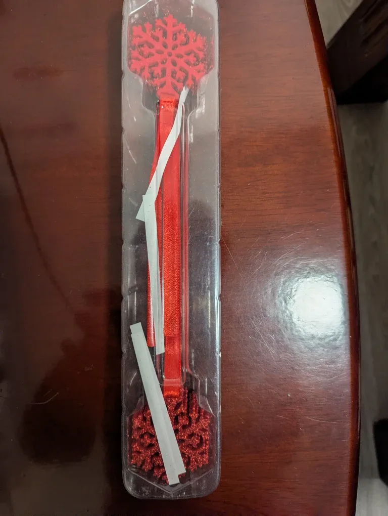 Red Snowflake Ornament - New in Box