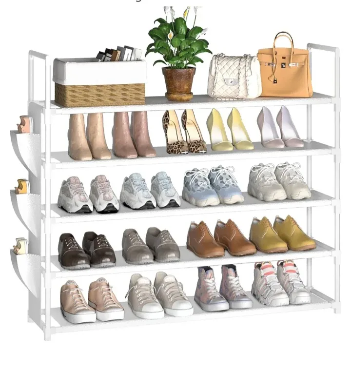 Oyrél 5 Tier Shoe Rack - Black