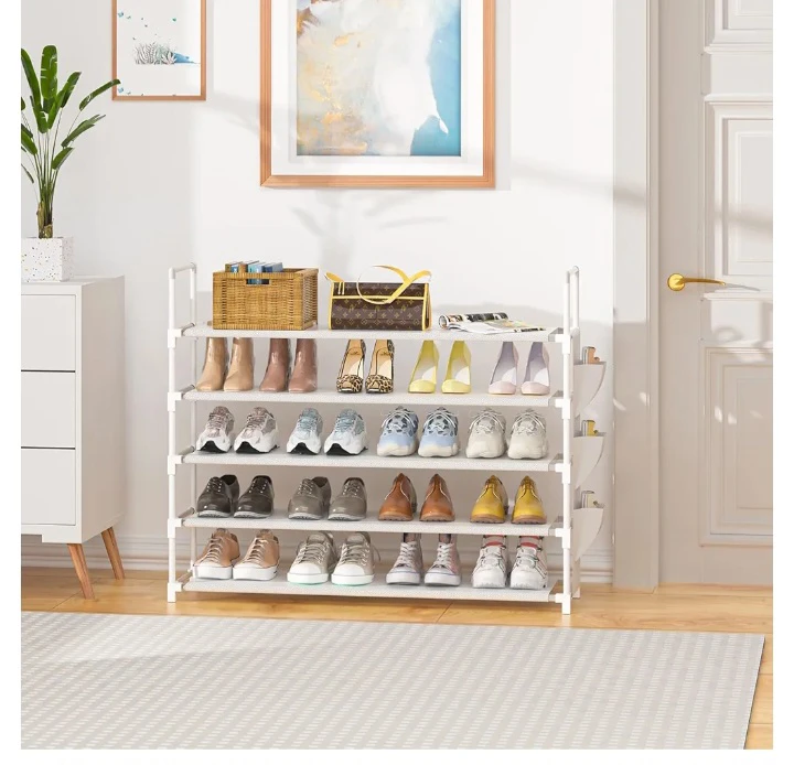 Oyrél 5 Tier Shoe Rack - Black - photo 2