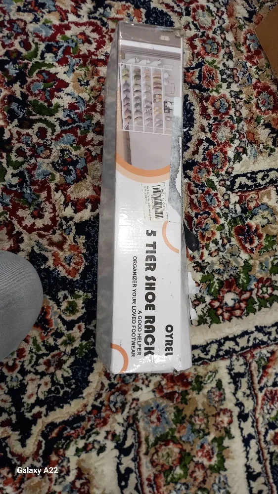 Oyrél 5 Tier Shoe Rack - Black image indicator(4)