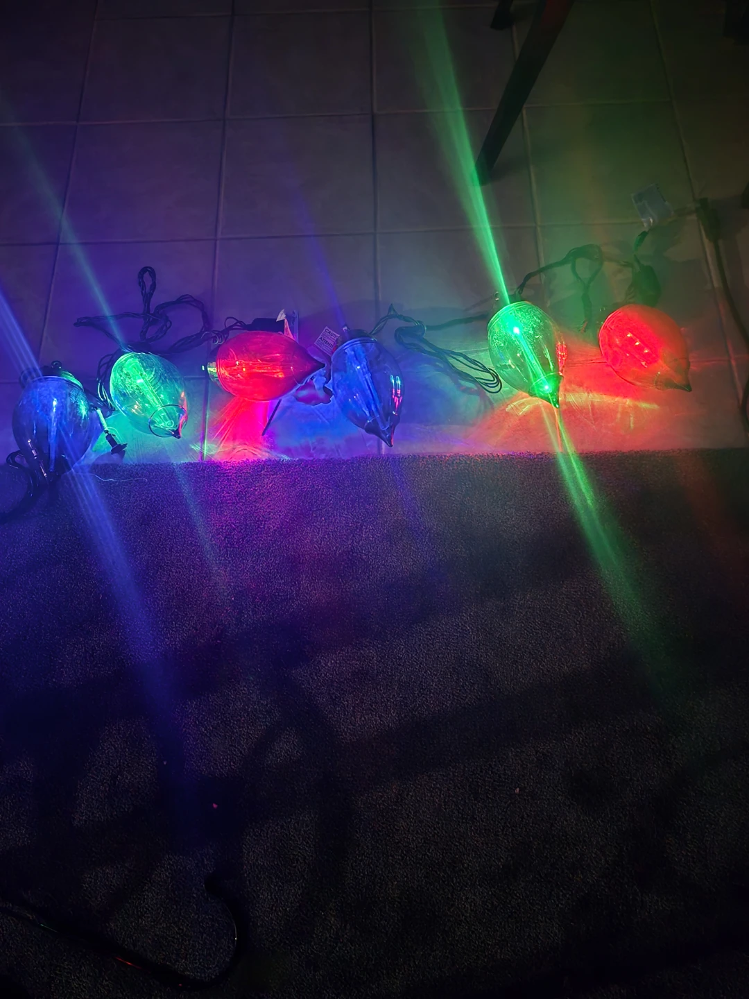 Vintage String of Christmas Lights - photo 3