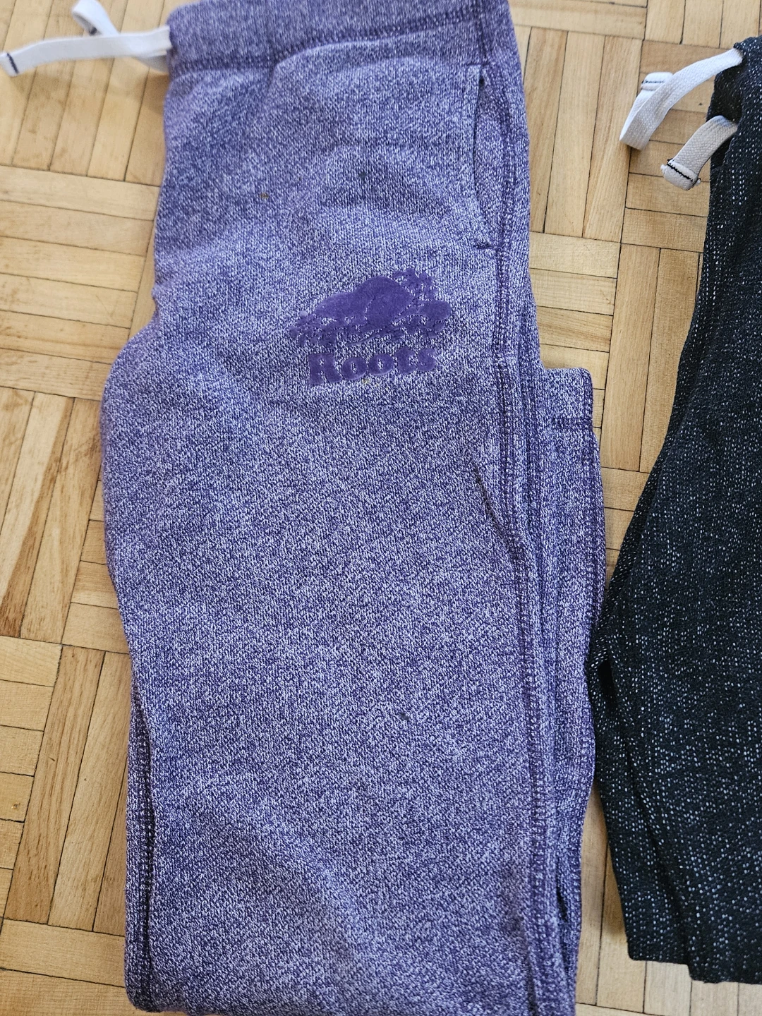 Roots Salt & Pepper & Purple Sweatpants