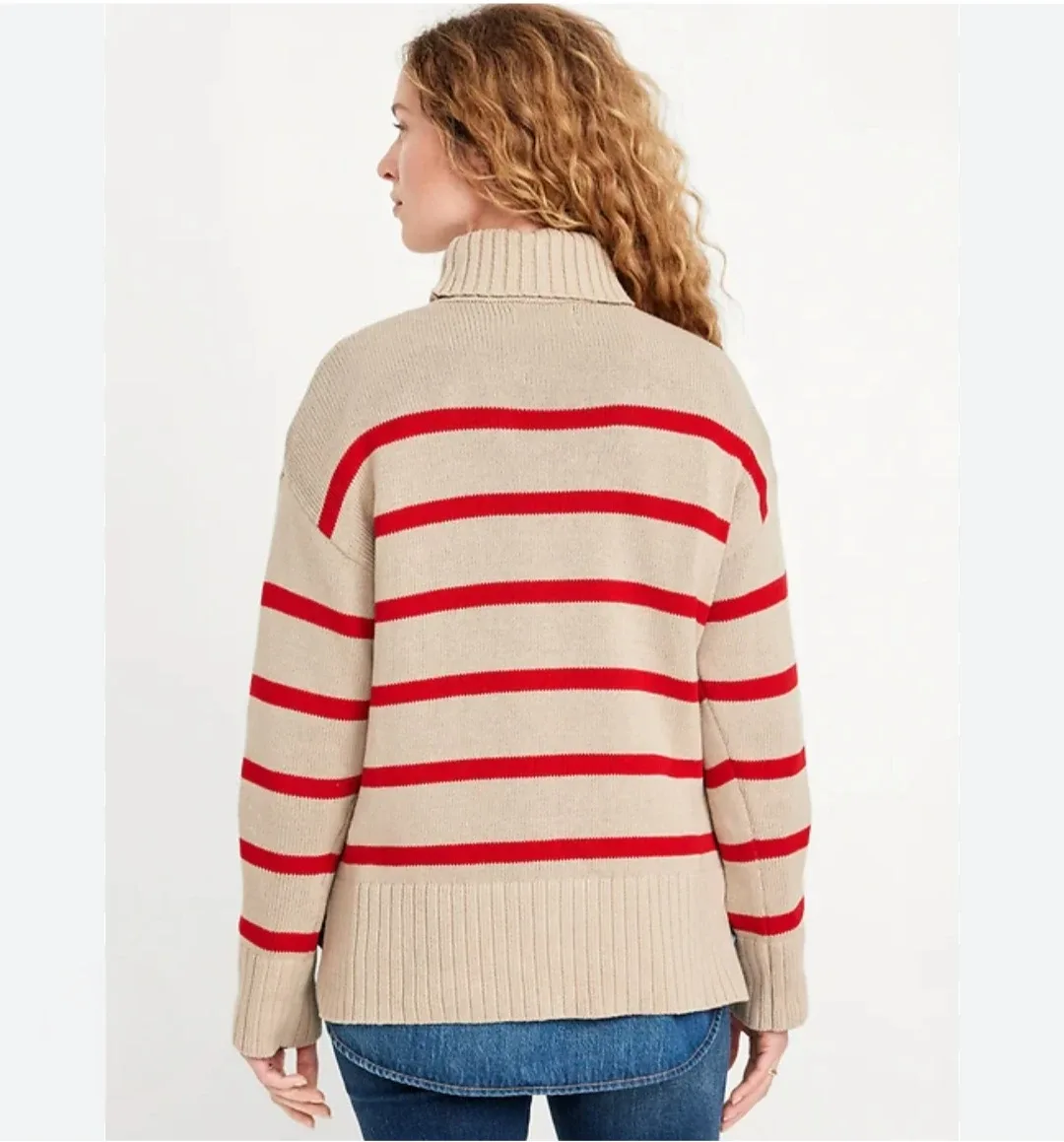 Striped Turtleneck Sweater image indicator(6)
