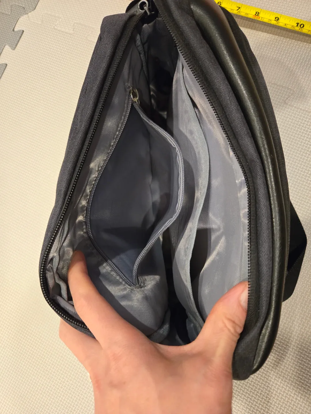 RFID Protect Black Crossbody Bag image indicator(6)