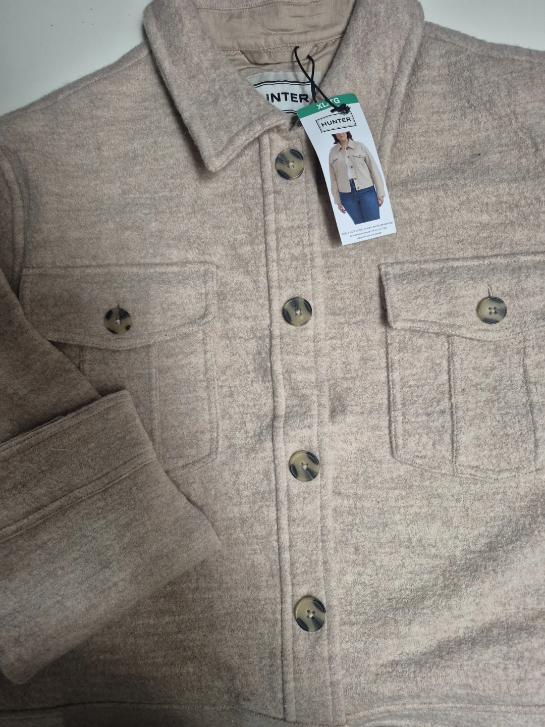 Hunter Wool Blend Shirt Jacket - XL - photo 2