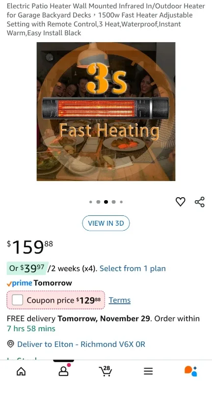 Electric Patio Heater Wall Mounted Infrared image indicator(3)