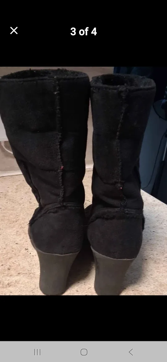 Black Wedge Boots image indicator(2)