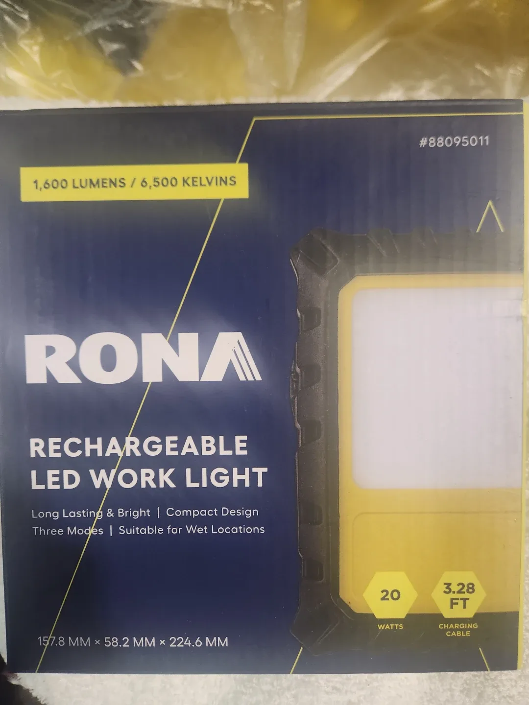 RONA Rechargeable LED Work Light - New