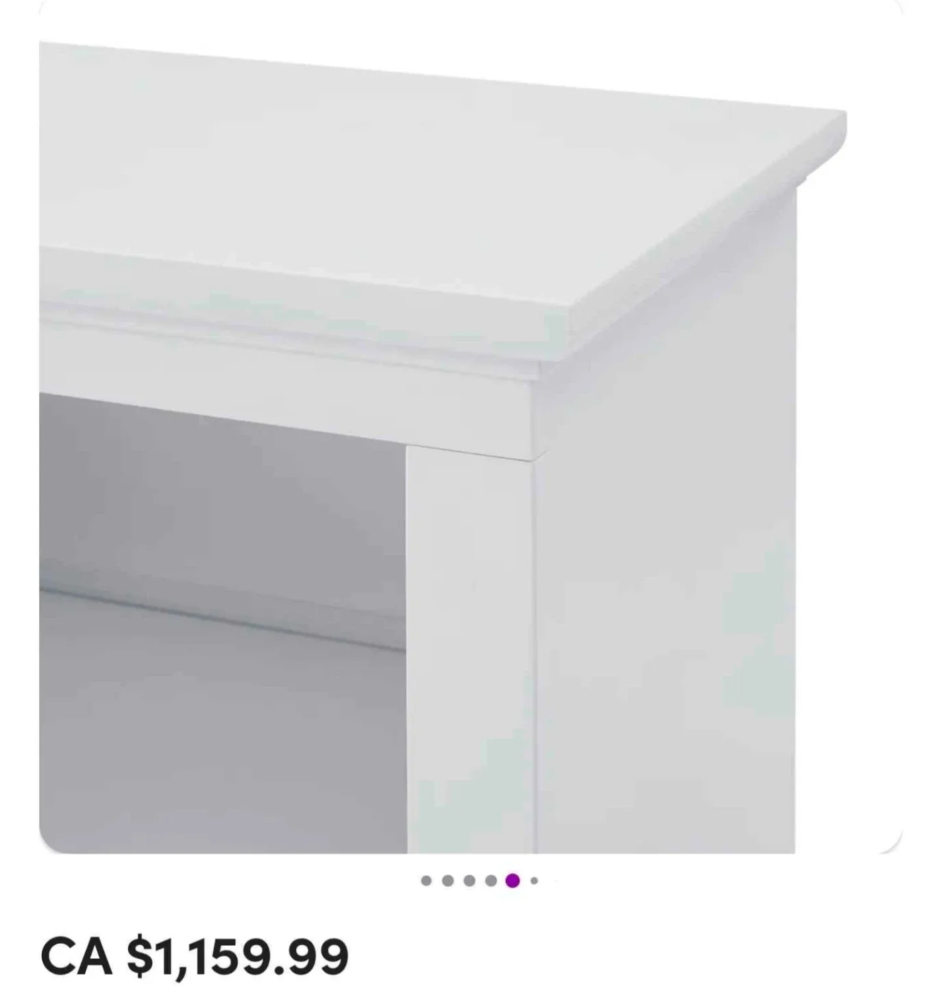 White TV Stand Media Console image indicator(4)