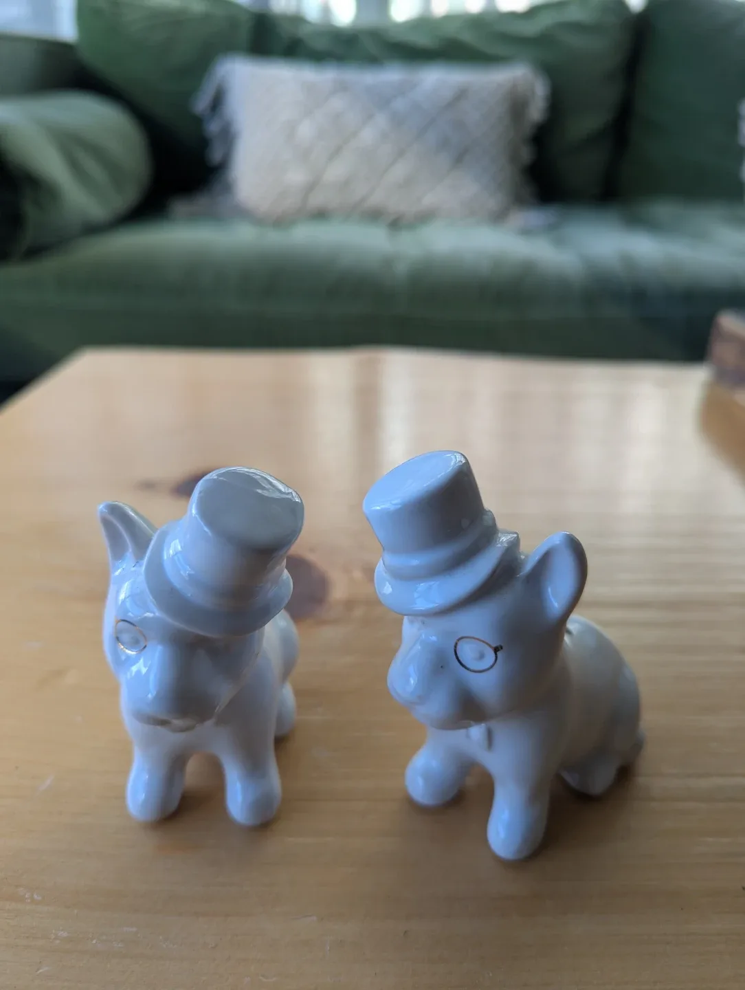 Cute Ceramic Dog Salt & Pepper Shakers